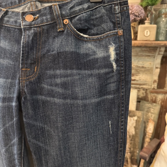 J BRAND BELL BOTTOM LONG JEANS | WIDE LEG FLARE | DARK WASH | HEAVY WEIGHT DENIM - Picture 11 of 12